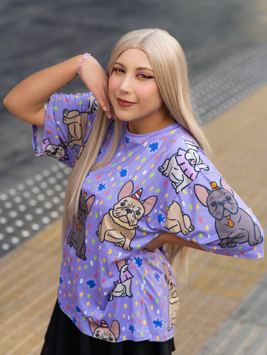 Polera oversize frenchies